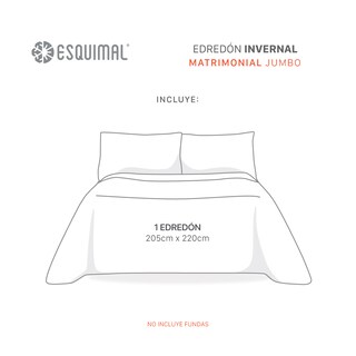 Foto 4 | Foto 4 | Cobertor Invernal Esquimal Edredón Luxus Laguna Matrimonial Jumbo