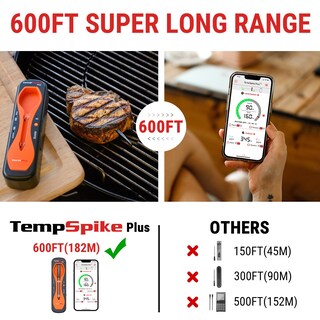 Foto 3 | Foto 3 | Termómetro De Carne Inalámbrico Thermopro Tempspike Plus Con Alcance De 183 M - Venta Internacional.