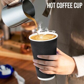 Foto 5 | Foto 5 | Tazas De Café Bysnow Desechables Aislantes 500 Ml Paquete De 100 - Venta Internacional.