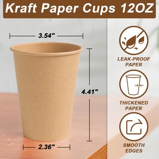 Foto 2 | Foto 2 | Tazas De Café De Papel Bysnow 300 Unidades 350 Ml Calientes/frías 12 Oz - Venta Internacional.