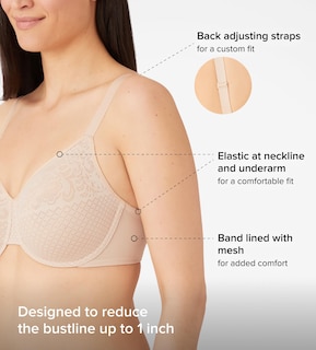 Foto 3 | Foto 3 | Minimizador De Efectos Visuales Bra Wacoal Sand 38dd - Venta Internacional.