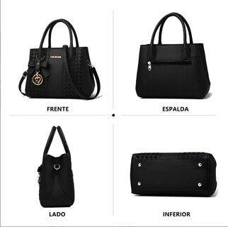 Foto 4 | Foto 4 | Bolso Bandolera De Moda De Gran Capacidad Amor Color Negro