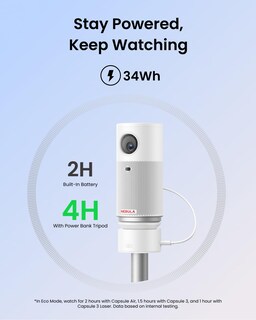 Foto 3 | Foto 3 | Trípode Power Bank Nebula Capsule Con Batería De 2 Horas Y 215-840 Mm - Venta Internacional.