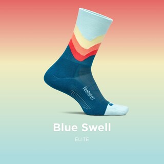 Foto 2 | Foto 2 | Calcetines Feetures Elite Light Cushion Compression Large Color Azul - Venta Internacional.
