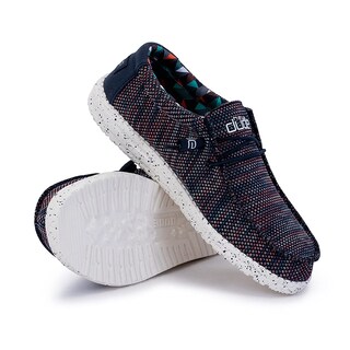 Foto 3 | Foto 3 | Mocasines Ligeros Hey Dude Wally Sox Azul Y Naranja Para Hombre - Venta Internacional.