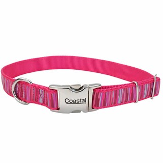 Foto 1 | Foto 1 | Collar Para Perro Con Cinta Costera Y Rayas De Flamencos Rosas Ajustables - Venta Internacional.