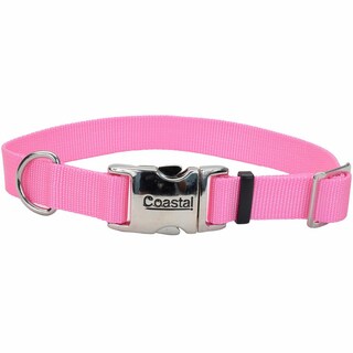 Foto 1 | Foto 1 | Collar Para Perro Coastal Con Hebilla Metálica Ajustable Rosa De 2 5 Cm - Venta Internacional.