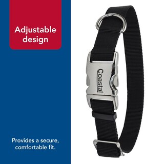 Foto 5 | Foto 5 | Collar Para Perro Coastal Con Hebilla Metálica Ajustable Negro 1 6 Cm X 25-36 Cm - Venta Internacional.