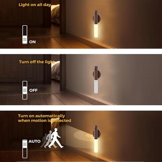 Foto 4 | Foto 4 | Lámpara Landgoo De Madera Luz Nocturna Led Con Sensor De Movimiento Y Usb - Venta Internacional.