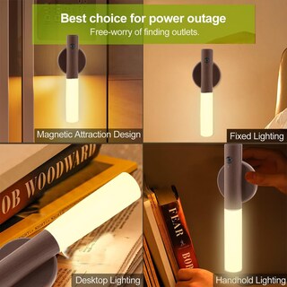 Foto 5 | Foto 5 | Lámpara Landgoo De Madera Luz Nocturna Led Con Sensor De Movimiento Y Usb - Venta Internacional.