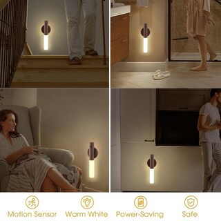Foto 6 | Foto 6 | Lámpara Landgoo De Madera Luz Nocturna Led Con Sensor De Movimiento Y Usb - Venta Internacional.