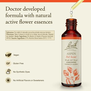 Foto 2 | Foto 2 | Esencia Floral Bach Original Aspen 20 Ml Siéntete Seguro - Venta Internacional.