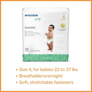 Foto 2 | Foto 2 | Pañales Para Bebés Mckesson Talla 4 10 A 16 8 Kg 12 Horas De Protección - Venta Internacional.