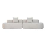 Sofá De Espuma Comprimida Al Vacío 4 Plazas Japandi Nordika Beige Brown