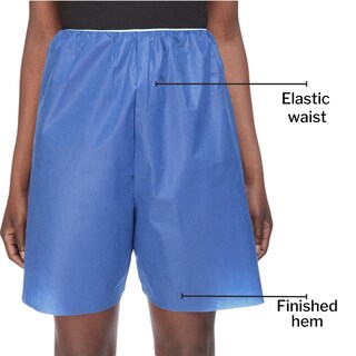 Foto 2 | Foto 2 | Pantalones Cortos Desechables Mckesson De Cintura Elástica Azul Medio - Venta Internacional.