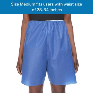 Foto 3 | Foto 3 | Pantalones Cortos Desechables Mckesson De Cintura Elástica Azul Medio - Venta Internacional.