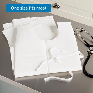 Foto 5 | Foto 5 | Bata Desechable Para Examen De Pacientes Mckesson  Blanca  Talla Única - Venta Internacional.