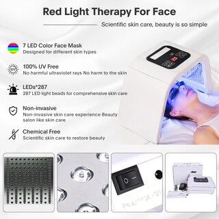 Foto 6 | Foto 6 | Mascarilla Facial Led De Terapia De Luz Roja Loudykaca 7 Colores - Venta Internacional.