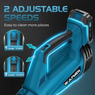 Foto 3 | Foto 3 | Soplador Eléctrico De Hojas Wolfmen Inalámbrico Con 2 Baterías Y Cargador - Venta Internacional.