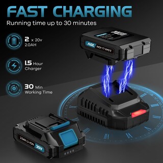 Foto 4 | Foto 4 | Soplador Eléctrico De Hojas Wolfmen Inalámbrico Con 2 Baterías Y Cargador - Venta Internacional.
