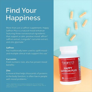 Foto 6 | Foto 6 | Suplemento Brainmd Happy Saffron Plus Paquete De 2 - Venta Internacional.