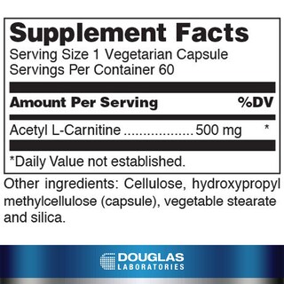 Foto 2 | Foto 2 | Suplemento De Acetil L-carnitina De Douglas Laboratories 500 Mg 60 Cápsulas - Venta Internacional.