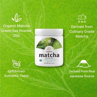 Foto 4 | Foto 4 | Suplemento De Oferta De Té Verde Matcha En Polvo 907 G Orgánico - Venta Internacional.