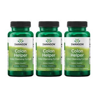 Foto 1 | Foto 1 | Suplemento Herbal Swanson Colon Helper  60 Cápsulas  Paquete De 3 - Venta Internacional.