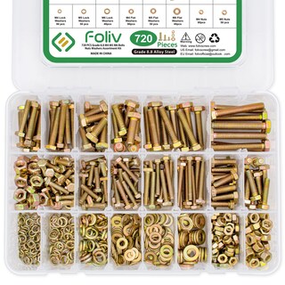Foto 1 | Foto 1 | Surtido De Tornillos Foliv De Grado 8.8 Métricos 720 Unidades M4 M5 M6 - Venta Internacional.