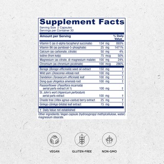 Foto 2 | Foto 2 | Suplemento Vitanica Phase I Premenstrual Para Mujer  60 Cápsulas - Venta Internacional.