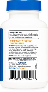 Foto 4 | Foto 4 | Suplemento Herbal Nutricost Extracto De Escoba De Carnicero 4500 Mg 120 Cápsulas - Venta Internacional.