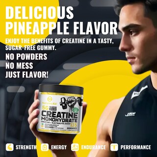 Foto 4 | Foto 4 | Gomitas De Monohidrato De Creatina Supplement Natures Aid 135 Unidades - Venta Internacional.