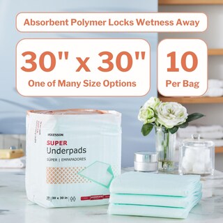 Foto 2 | Foto 2 | Protectores Para Cama Mckesson Super 76x76 Cm Paquete De 150 Unidades Absorción Moderada - Venta Internacional.