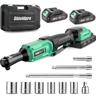 Foto 1 | Foto 1 | Juego De Llaves De Trinquete Inalámbricas Shieldpro 20 V 3/8 Con 2 Baterías - Venta Internacional.
