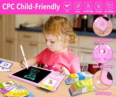 Foto 2 | Foto 2 | Tarjetas Didácticas Parlantes Rylai De Juguete Para Niños Pequeños 510 Palabras A La Vista Con Tableta - Venta Internacional.