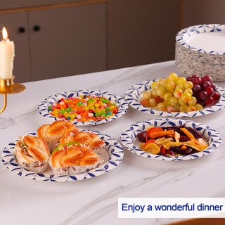 Foto 5 | Foto 5 | Platos Desechables Bysnow De 21 6 Cm 200 Unidades - Venta Internacional.