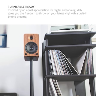 Foto 5 | Foto 5 | Altavoces De Estantería Kanto Yu6 Con Alimentación De Nogal Y Bluetooth - Venta Internacional.