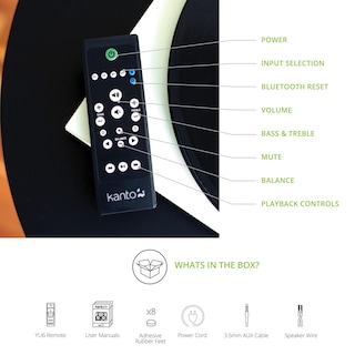 Foto 7 | Foto 7 | Altavoces De Estantería Kanto Yu6 Con Alimentación De Nogal Y Bluetooth - Venta Internacional.