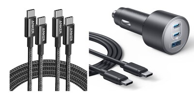 Foto 1 | Foto 1 | Cable De Carga Anker Con Cargador De Coche De Triple Puerto De 167 5 W - Venta Internacional.