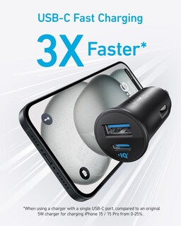 Foto 6 | Foto 6 | Cargador De Coche Anker Adaptador Usb-c Tipo C De 30 W Y 2 Puertos - Venta Internacional.