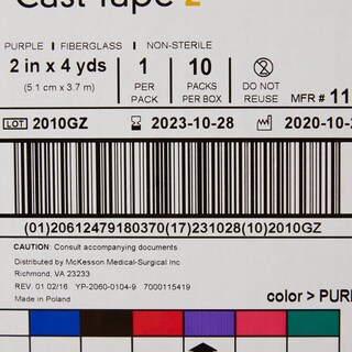 Foto 6 | Foto 6 | Cinta Para Yeso Mckesson De Fibra De Vidrio Morada 5 Cm X 3 6 M Paquete De 10 - Venta Internacional.