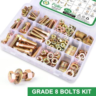 Foto 4 | Foto 4 | Kit Surtido De Tuercas Y Tornillos Foliv 318 Piezas Grado 8 Servicio Pesado - Venta Internacional.