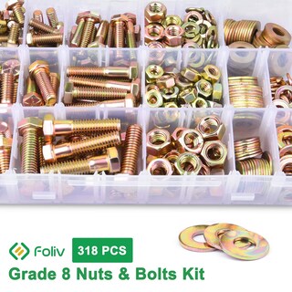 Foto 7 | Foto 7 | Kit Surtido De Tuercas Y Tornillos Foliv 318 Piezas Grado 8 Servicio Pesado - Venta Internacional.