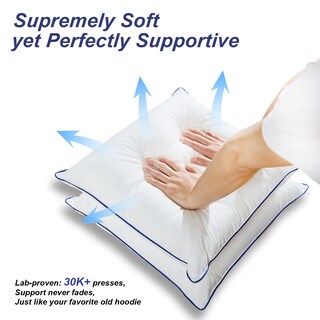 Foto 4 | Foto 4 | Juego De 2 Almohadas Wuuyuef 51 X 51 Cm Suaves Y Esponjosas Hipoalergénicas - Venta Internacional.