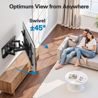 Foto 5 | Foto 5 | Soporte De Pared Para Tv Perlesmith Full Motion Para Televisores De 37 A 75 Pulgadas 60 Kg - Venta Internacional.