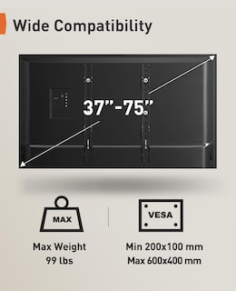 Foto 6 | Foto 6 | Soporte De Techo Para Tv Perlegear Pglcm1 Para Televisores De 37 A 75 Pulgadas De Hasta 45 Kg - Venta Internacional.