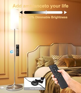 Foto 2 | Foto 2 | Lámpara De Pie Led Luckystyle De 12 W Con Mando A Distancia Regulable - Venta Internacional.