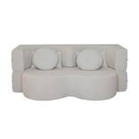 Sofá Cama De Espuma Sellada Al Vacío 2 Plazas Japandi Kanso Beige Brown