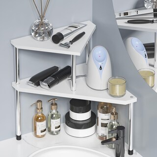 Foto 1 | Foto 1 | Estante De Bambú De Esquina Weenson De 2 Niveles Para Baño Y Cocina - Venta Internacional.