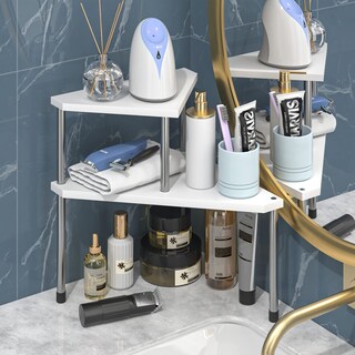 Foto 2 | Foto 2 | Estante De Bambú De Esquina Weenson De 2 Niveles Para Baño Y Cocina - Venta Internacional.